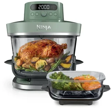 NINJA 5 viename XL stiklinė oro gruzdintuvė | AS090EUGN Crispi Pro | Galia 2050 W | Talpa 5,7 l | Moss Žalias