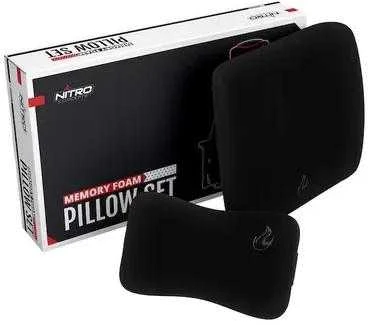 Žaidimų kėdės pagalvėlių rinkinys Nitro Concepts Memory Foam Pillow Set, Juoda