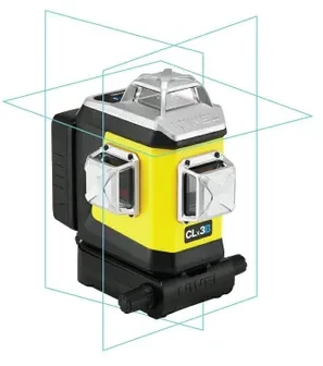 Kryžminis lazerinis nivelyras Nivel System CLX3B; mėlynas
