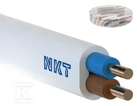 NKT INSTAL YDYP 2X2,5 Baltas 100M