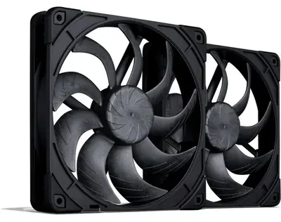 Noctua 140mm NF-A14x25 G2 PWM Sx2 PP chromax.juodas leidimas - dviejų ventiliatorių komplektas