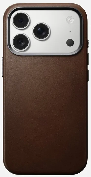 Dėklas Nomad Traditional Odinis dėklas, ruda - iPhone 17 Pro