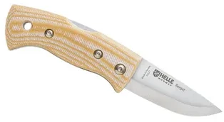 Peilis Helle Berget rusvai gelsvas Canvas Micarta 12C27
