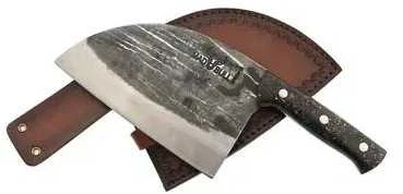 „Samura MadBull“ serbų kirvis smulkintuvas 3x110x180 mm su Marbe Carbon G10 rankena Aus-8 60 HRC