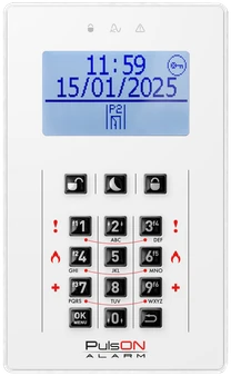 Pulson Alarm KLAVIATŪRA SIGNALIZACIJOS CENTRALEI PULSON-LCD/C-WH