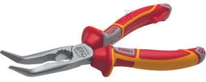NWS izoliuotos lenktos telefono replės 205 mm (NW141-49VDE-205)