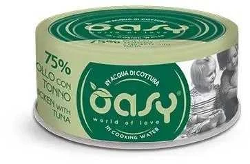 Maisto produktai - Oasy More Love vištienos ir tuno šlapias kačių maistas 70g