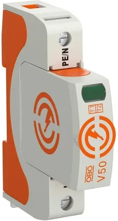 OBO Bettermann Bettermann Viršįtampių ribotuvas B + C 1P 12.5kA 280V (5093500)