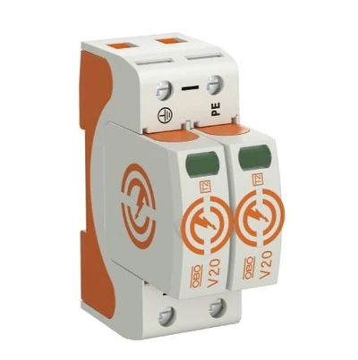 OBO Bettermann Bettermann Viršįtampių ribotuvas C 2P 20kA 280V (5095162)