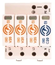 OBO Bettermann Bettermann Viršįtampių ribotuvas V20 3P + NPE 280V 5095253