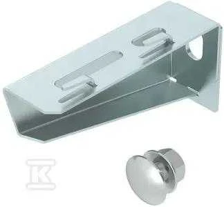 OBO Bettermann Šviesos laikiklis su iškyšomis, 110 mm ilgio, OBO grotelių loveliui, įskaitant varžtų komplektą M10 x 25, galvaniškai cinkuotas.