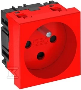 OBO Bettermann Bettermann maitinimo lizdas M45 vienvietis be 16A koduotas raudonas - 6120312