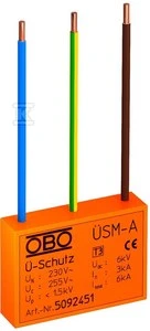 OBO Bettermann Bettermann Viršįtampių ribotuvas D 3kA 1,3kV USM-A 5092451 - 5092451