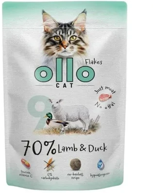 OLLO Cat No. 9 ėriena ir antis - šlapias kačių maistas - 85 g
