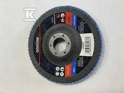 Onnline LAMELINIS DISKAS PLIENAS/INOX 125X22 GR.40