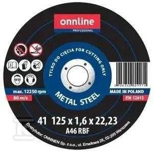 Onnline Plieninis skydas 125X1,6X22