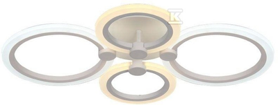 Lubinis šviestuvas V-tac 45W LED paviršinis šviestuvas, baltas, 3000-6000K, dimeriuojamas