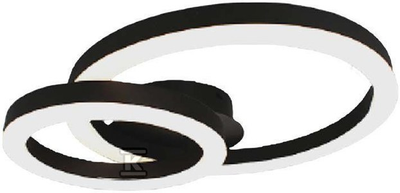 Lubinis šviestuvas V-tac 20W LED paviršinis šviestuvas, juodas, 3000K