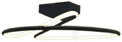 Lubinis šviestuvas V-tac 20W LED paviršinis šviestuvas, juodas, 4000K