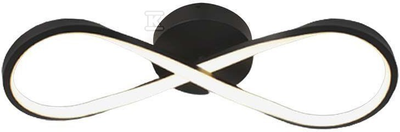 Lubinis šviestuvas V-tac 24W LED paviršinis šviestuvas, juodas, 3000K