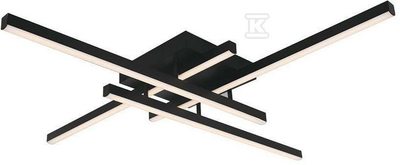 Lubinis šviestuvas V-tac 38W LED paviršinis šviestuvas, juodas, 4000K, dimeriuojamas