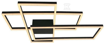 Lubinis šviestuvas V-tac 47W LED paviršinis šviestuvas, juodas, 3000K, dimeriuojamas