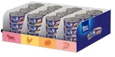 Maisto produktai - OptiVital Mixcase Jautiena, Vištiena, Kalakutiena, Lašiša 36x85g
