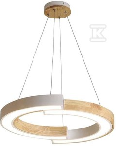 V-tac 32W LED pakabinamas šviestuvas, baltos/rudos sp., 3000K
