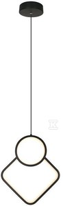 V-tac 12W LED pakabinamas šviestuvas, juodas, 4000K