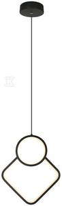 V-tac 12W LED pakabinamas šviestuvas, juodas, 3000K