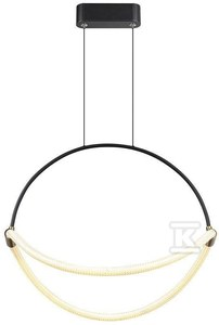 V-tac 16W LED pakabinamas šviestuvas, juodas, 4000K