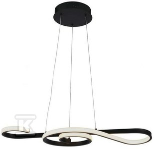 V-tac 18W LED pakabinamas šviestuvas, juodas, 3000K