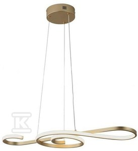 V-tac 18W LED pakabinamas šviestuvas, aukso sp., 3000K