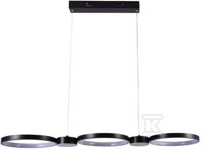 V-tac 38W LED pakabinamas šviestuvas, juodas, 4000K