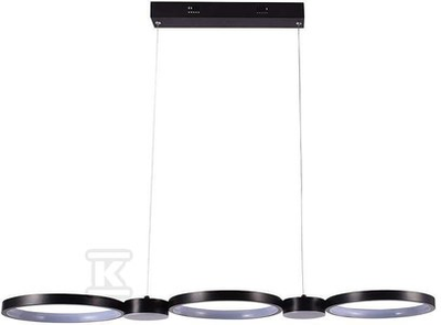 V-tac 38W LED pakabinamas šviestuvas, juodas, 3000K