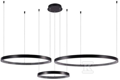 V-tac 57W LED pakabinamas šviestuvas, juodas, 3000K