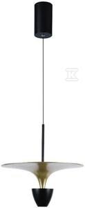 V-tac 9W LED pakabinamas šviestuvas, juodos/aukso sp., 4000K
