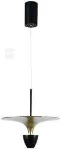 V-tac 9W LED pakabinamas šviestuvas, juodos/aukso sp., 3000K