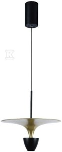 V-tac 9W LED pakabinamas šviestuvas, juodos/aukso sp., 3000K