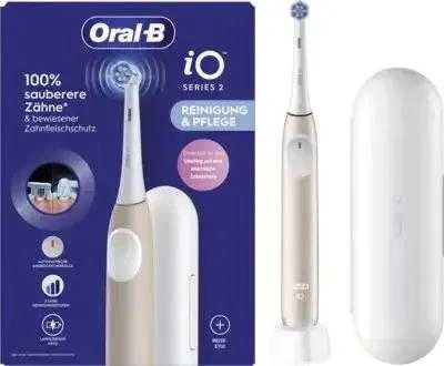 Oral-B iO Series 2 Calm rožinis dantų šepetėlis su dėklu