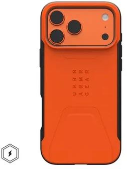 Dėklas Urban Armor Gear UAG Civilian Magsafe, Oranžinis - iPhone 17 Pro Max