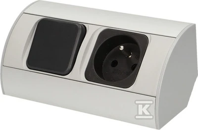 Orno Rinkinys LED baldų šviestuvų komplektas su jungikliu ir 1x2P+Z lizdu