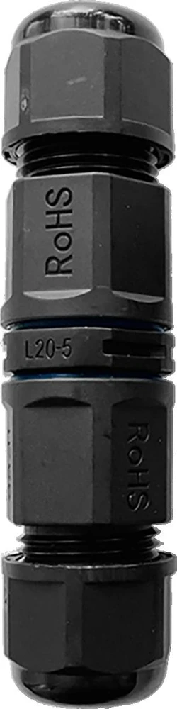 Konektor Tiesus kabelio jungtis IP68, 5x2,5 mm?, 400 V / 25 A