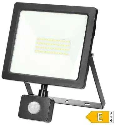 Orno ALLED 50W LED prožektorius su PIR, 4000lm, IP44, 4000K, aliuminis + stiklas