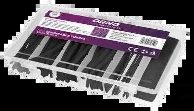 Orno Rinkinys Susitraukiančių vamzdelių rinkinys, 100 vnt., juodos spalvos