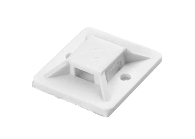 Orno Laikiklis Lipnus kabelių raištelių laikiklis, 20x20 mm, baltas, 50 vnt.