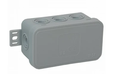 Orno Puszka CLICK skirstomoji dėžutė, IP54, 8 įvadai, 80x45x41mm, pilka