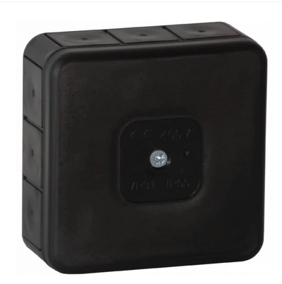 Orno Puszka PRO skirstomoji dėžutė, IP55, 400V, 12 įėjimų, 85x85x37mm, juoda