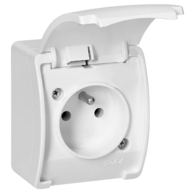 Orno Lizdas Lizdas 2P+Z AQUATIC, IP44, baltas