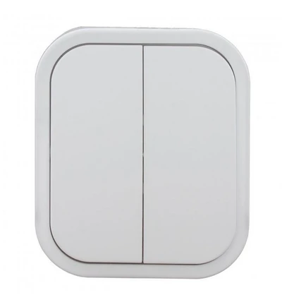Łącznik Žvakidės jungiklis B2, 10A, 250V, IP54, WNT-2B2, baltas